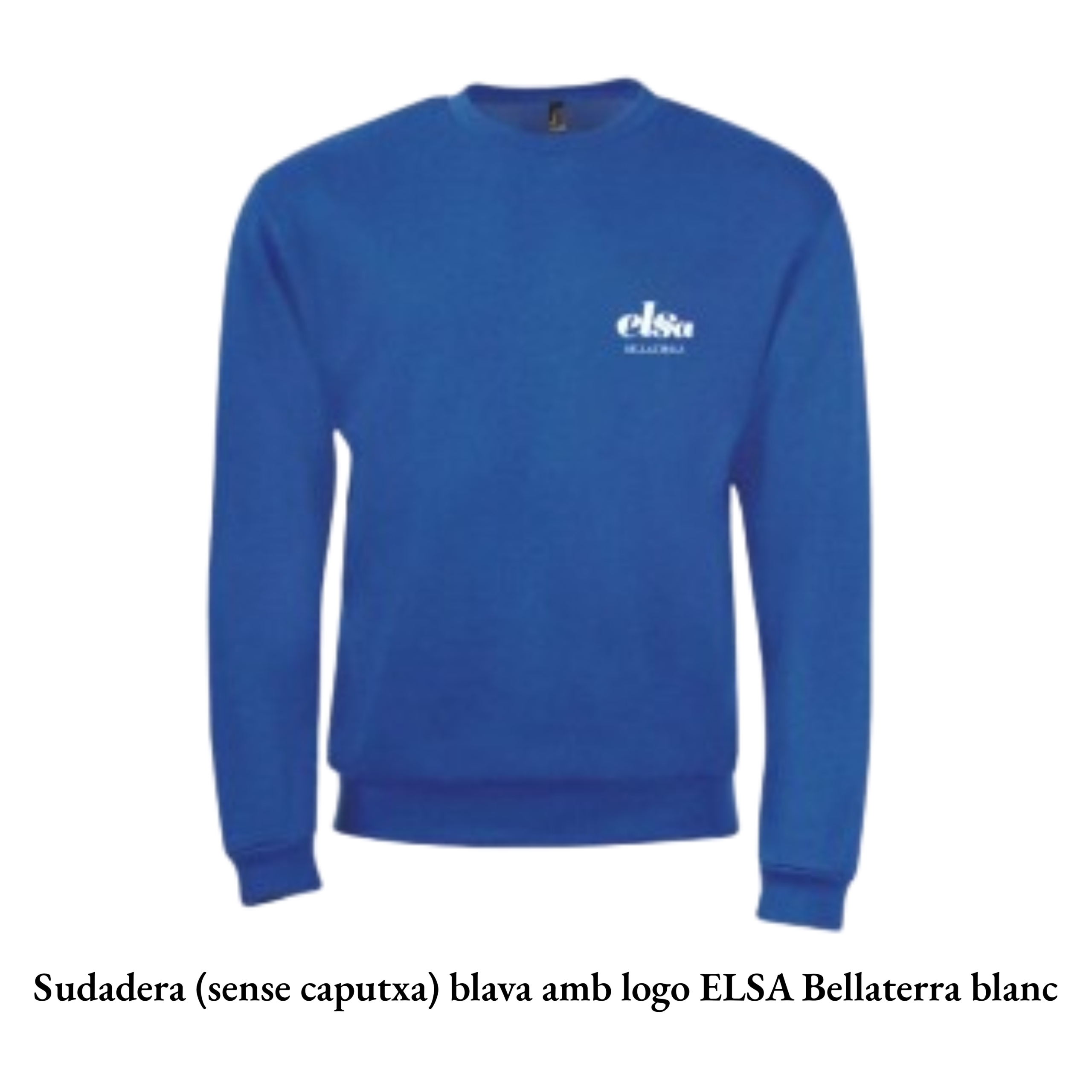 Polo blau amb logo ELSA Bellaterra blanc (4)