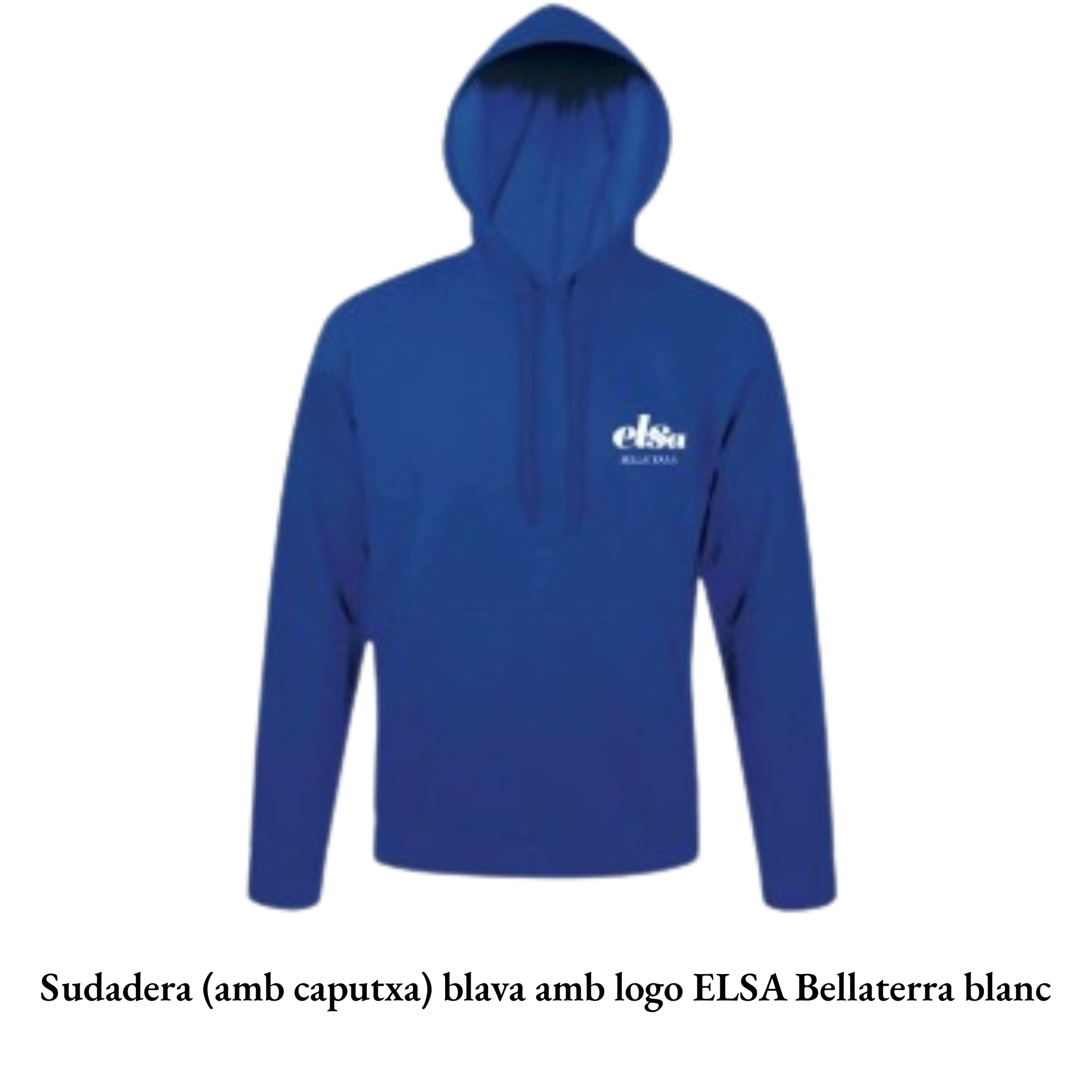 Polo blau amb logo ELSA Bellaterra blanc (6)